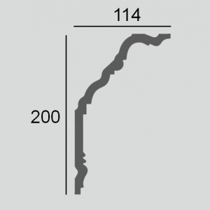 Размеры карниза ДП52
