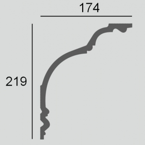 Размеры карниза ДП55