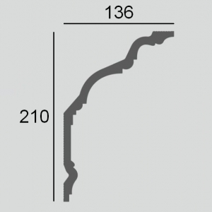 Размеры карниза ДП56