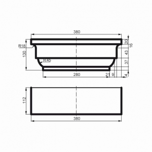 Размеры капители PC107