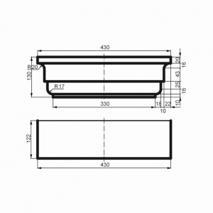 Размеры капители PC108
