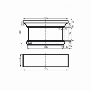 Размеры капители PC111