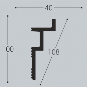 Карниз К13-100-40