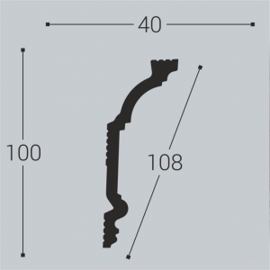 Карниз К3-100-40