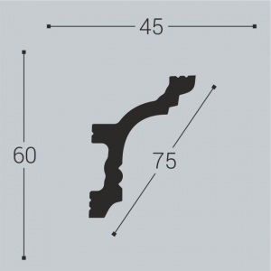 Карниз К9-60-45