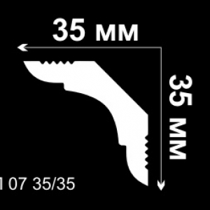 Плинтус потолочный, Де-Багет, П07 35/35