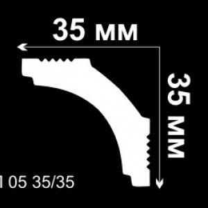 Плинтус потолочный Дебагет П05 35х35