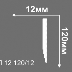 Плинтус потолочный п12