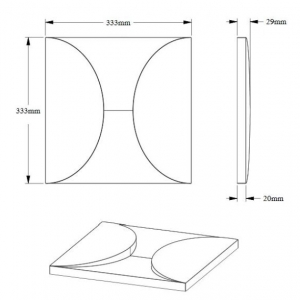 Размеры панели W107