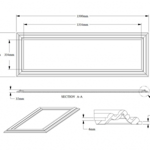Размеоы панели W120