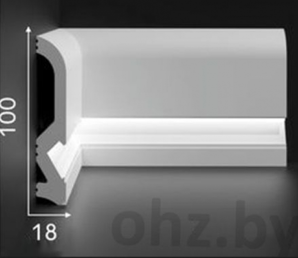 Плинтус для подсветки 18100 Плинтус для подсветки 18100