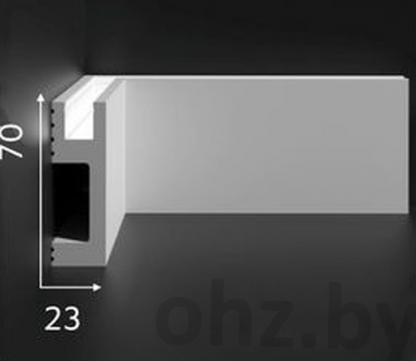 Плинтус для подсветки 7 см