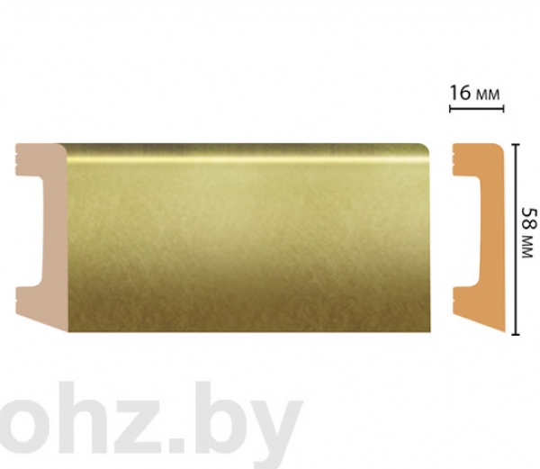 Плинтус D234-374 Decomaster 6 см, золото