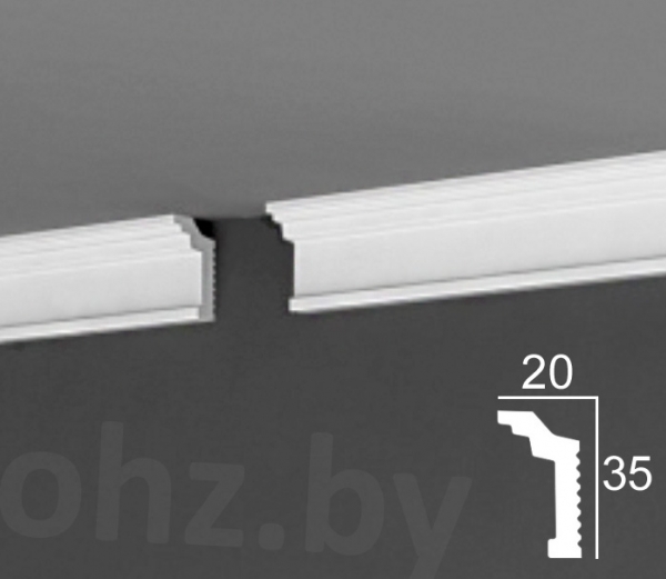 Потолочный плинтус П13 20/35